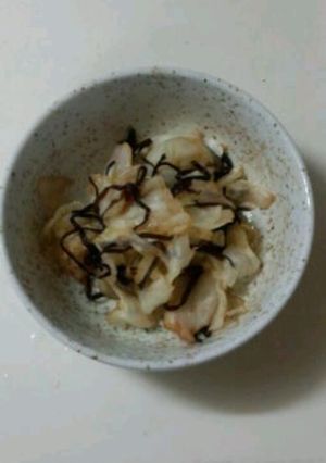 キャベツの塩昆布和え-レシピのメイン写真