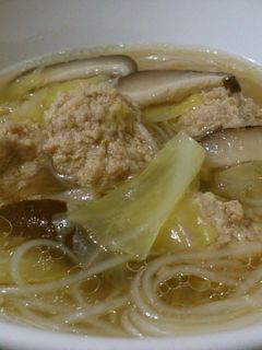 肉団子と春雨の生姜スープ-レシピのメイン写真