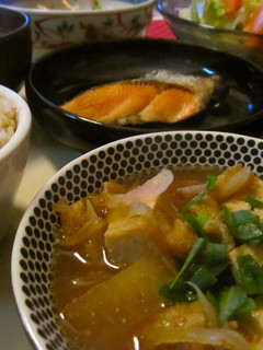 豆腐と油揚げと根菜の甘辛煮込み-レシピのメイン写真