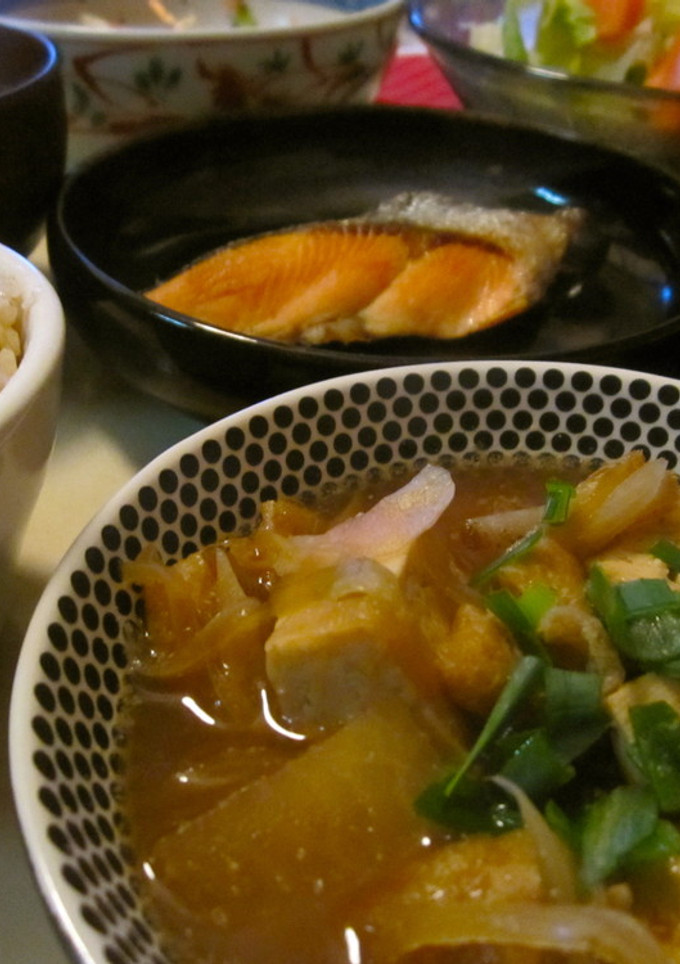 豆腐と油揚げと根菜の甘辛煮込み-レシピのメイン写真