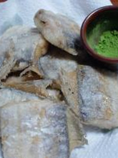 太刀魚の空揚げ 抹茶塩添え-レシピのメイン写真