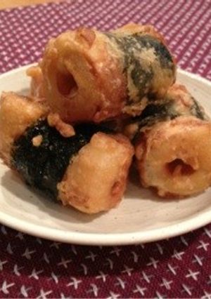 韓国のりで竹輪磯辺揚げ-レシピのメイン写真
