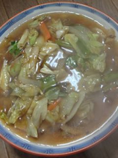 『サッポロ一番麺の力』野菜炒めのせ+黒酢-レシピのメイン写真