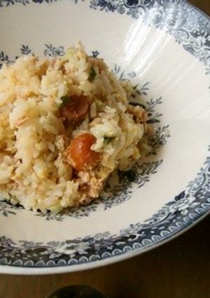 レンジで、つなウインナーチャーハン-レシピのメイン写真