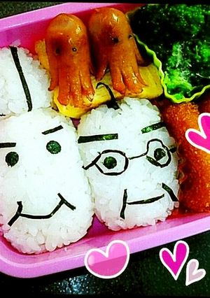 キャラ弁　じじとばば♡-レシピのメイン写真