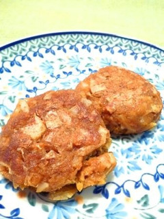 レンコンと油揚げのスパイシー味噌お焼き-レシピのメイン写真