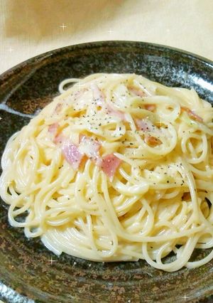 庶民が作る(ﾟ▽ﾟ*)☆カルボナーラ☆-レシピのメイン写真