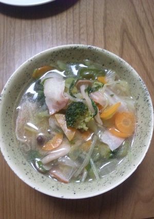 ホカホカ温野菜スープ-レシピのメイン写真