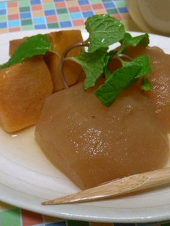 簡単☆リンゴと柿の白ワイン煮（作置き可）-レシピのメイン写真