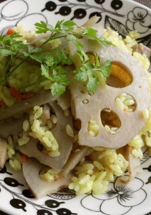 美食・根菜の混ぜご飯-レシピのメイン写真