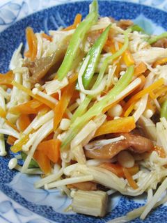 ◆糖尿病のおかず◆えのき茸の梅煮-レシピのメイン写真