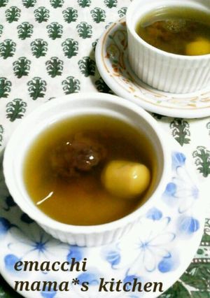＊お茶のゼリー　粒あんと栗入り＊-レシピのメイン写真