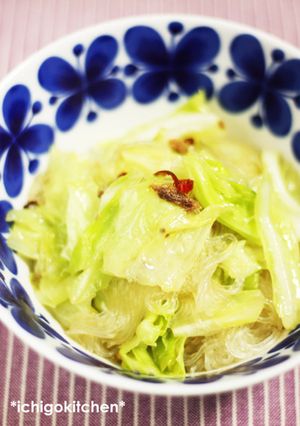 春雨とキャベツのアンチョビ炒め-レシピのメイン写真