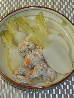 柔らか鶏肉団子とカブのコンソメ煮-レシピのメイン写真