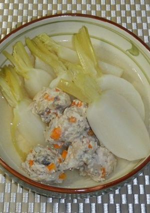 柔らか鶏肉団子とカブのコンソメ煮-レシピのメイン写真