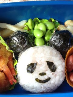 パンダおにぎり♫-レシピのメイン写真