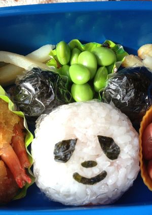 パンダおにぎり♫-レシピのメイン写真