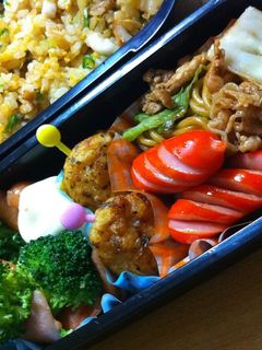お弁当に!焼肉のタレで焼きそば!-レシピのメイン写真