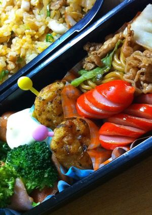 お弁当に！焼肉のタレで焼きそば！-レシピのメイン写真