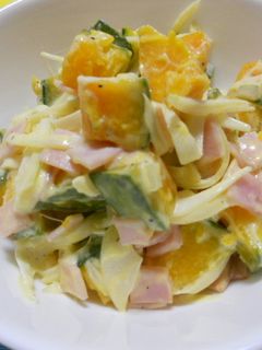 レンジで簡単!かぼちゃサラダ-レシピのメイン写真