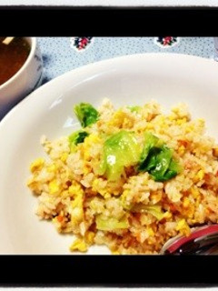 明太レタスチャーハン♡-レシピのメイン写真