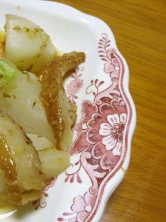 電子レンジで作るカブとさつま揚げの煮物-レシピのメイン写真