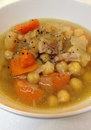 圧力鍋で簡単！ひよこ豆のスープ-レシピのメイン写真