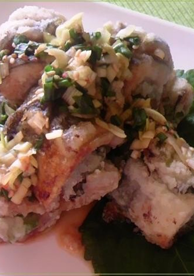 サンマの梅シソ挟み揚げ＆香味タレ-レシピのメイン写真