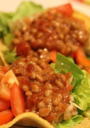 チリ納豆タコス-レシピのメイン写真