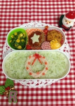 簡単！かにかま1本でクリスマスリース☆-レシピのメイン写真