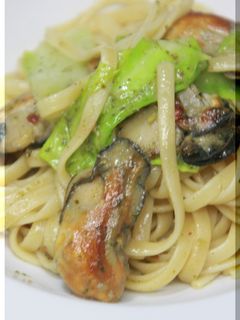 シンプル牡蠣のパスタ-レシピのメイン写真