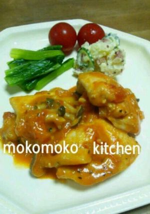 チキンのチーズトマトソース煮込み-レシピのメイン写真