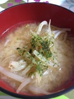 もやしの味噌汁(^∇^)-レシピのメイン写真