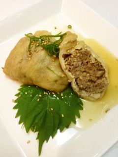 キノコの里の巾着煮-レシピのメイン写真