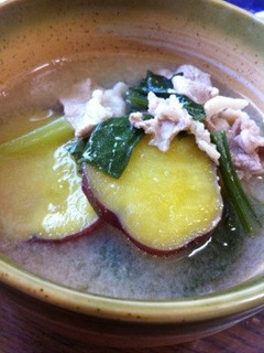 さつまいもの豚汁-レシピのメイン写真