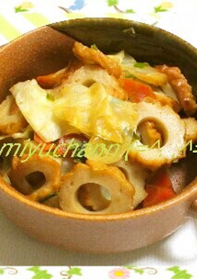 包丁いらずのちくわとキャベツの炒め物-レシピのメイン写真
