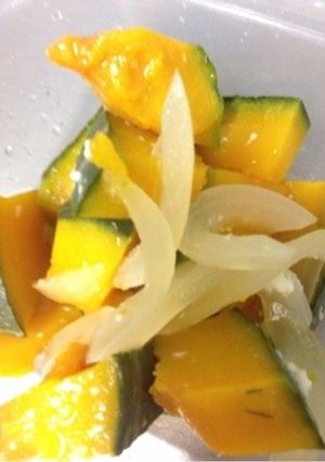ルクエで簡単!!かぼちゃの塩麹煮!!-レシピのメイン写真