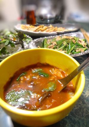 納豆とキムチのチゲスープ-レシピのメイン写真