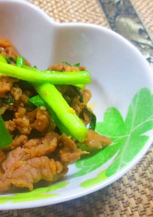 シンプル 牛肉と香味野菜の辛みそ炒め-レシピのメイン写真