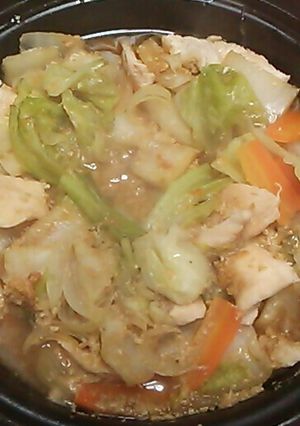 タジン*鶏肉と野菜の味噌蒸し-レシピのメイン写真