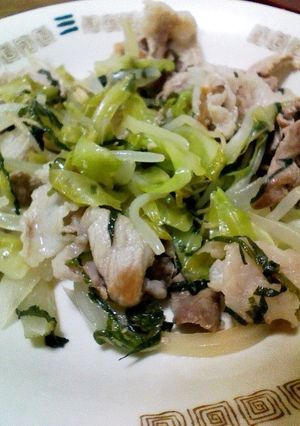 青じそのさっぱり野菜炒め♪-レシピのメイン写真