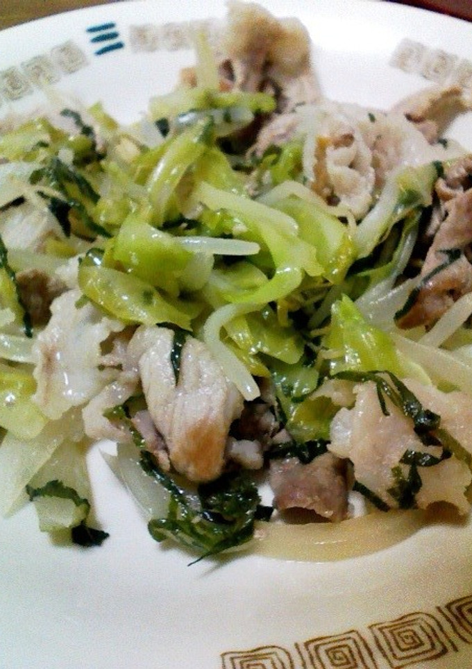 青じそのさっぱり野菜炒め♪-レシピのメイン写真