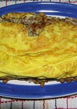 ボリューム納豆オムレツ-レシピのメイン写真