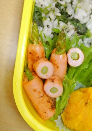 お弁当に！巻かない魚肉ソーセージロール焼-レシピのメイン写真