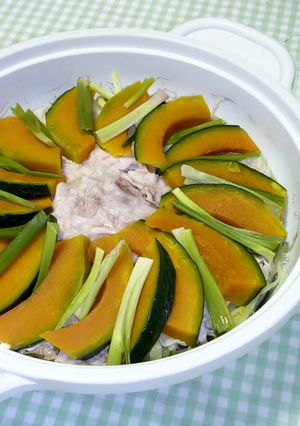 簡単♡野菜の豚肉重ね蒸し（レンジでも）-レシピのメイン写真