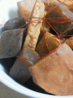 タケノコとこんにゃくの味噌煮-レシピのメイン写真