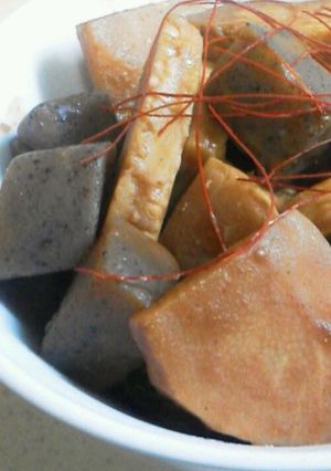 タケノコとこんにゃくの味噌煮-レシピのメイン写真