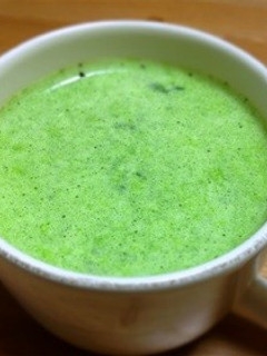 ハンドブレンダーで豆乳とほうれん草スープ-レシピのメイン写真