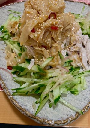 メンマ、鶏ささみ、きゅうりの美味しいやつ-レシピのメイン写真