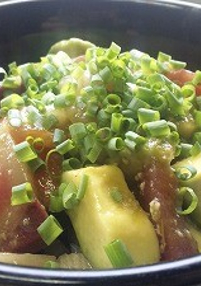 刺身＆アボガド！ザクっと和えて海鮮丼！-レシピのメイン写真
